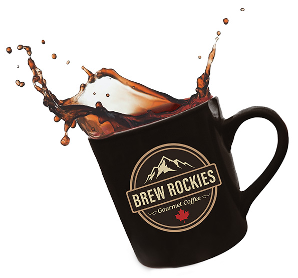 Brew Rockies Logo on a cup of coffee